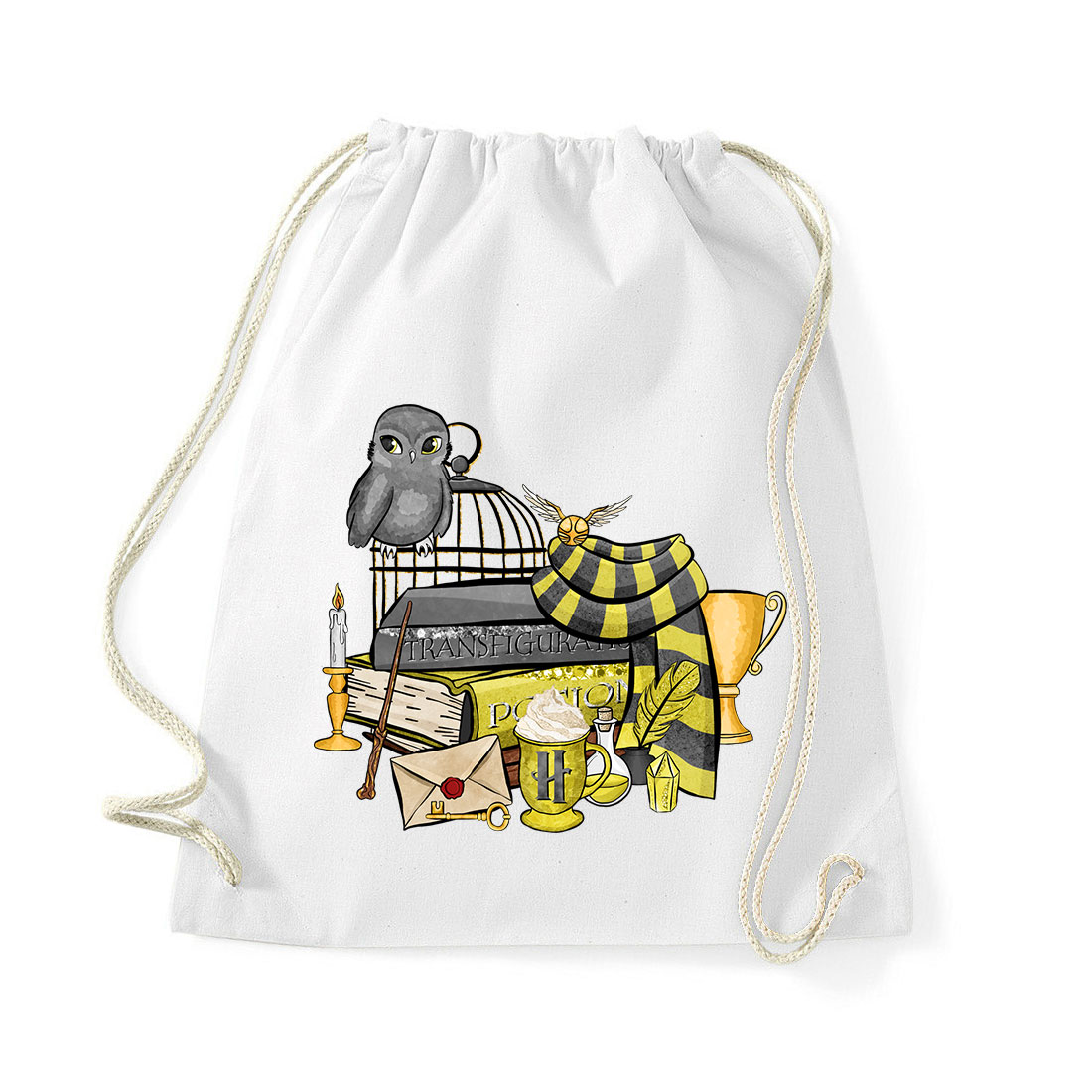 hufflepuff hugrabug harry potter Fehér Tornazsák