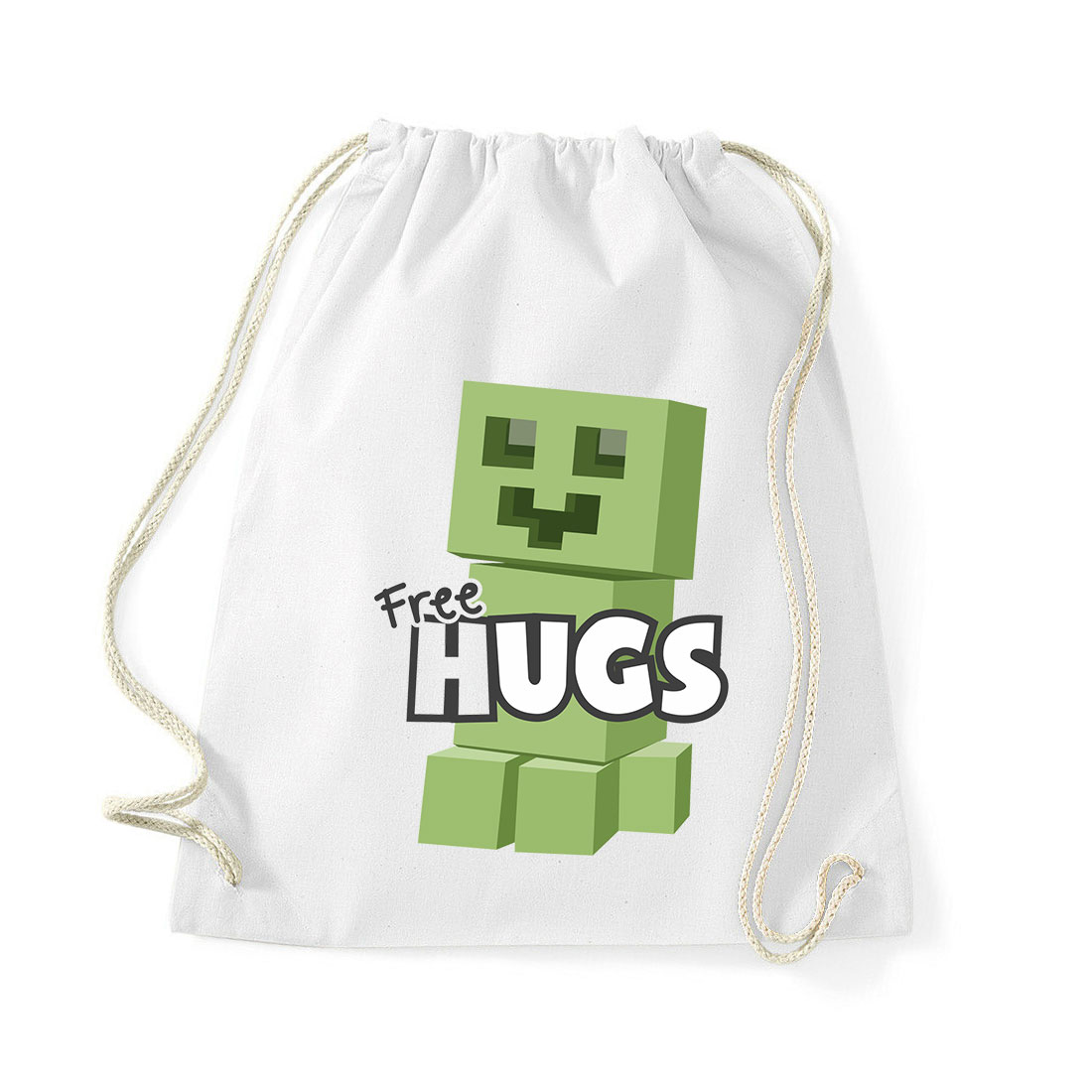 minecraft creeper Fehér Tornazsák
