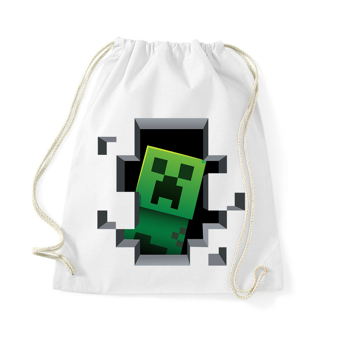 minecraft creeper Fehér Tornazsák