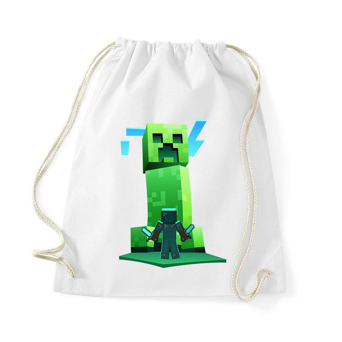 creeper minecraft Fehér Tornazsák