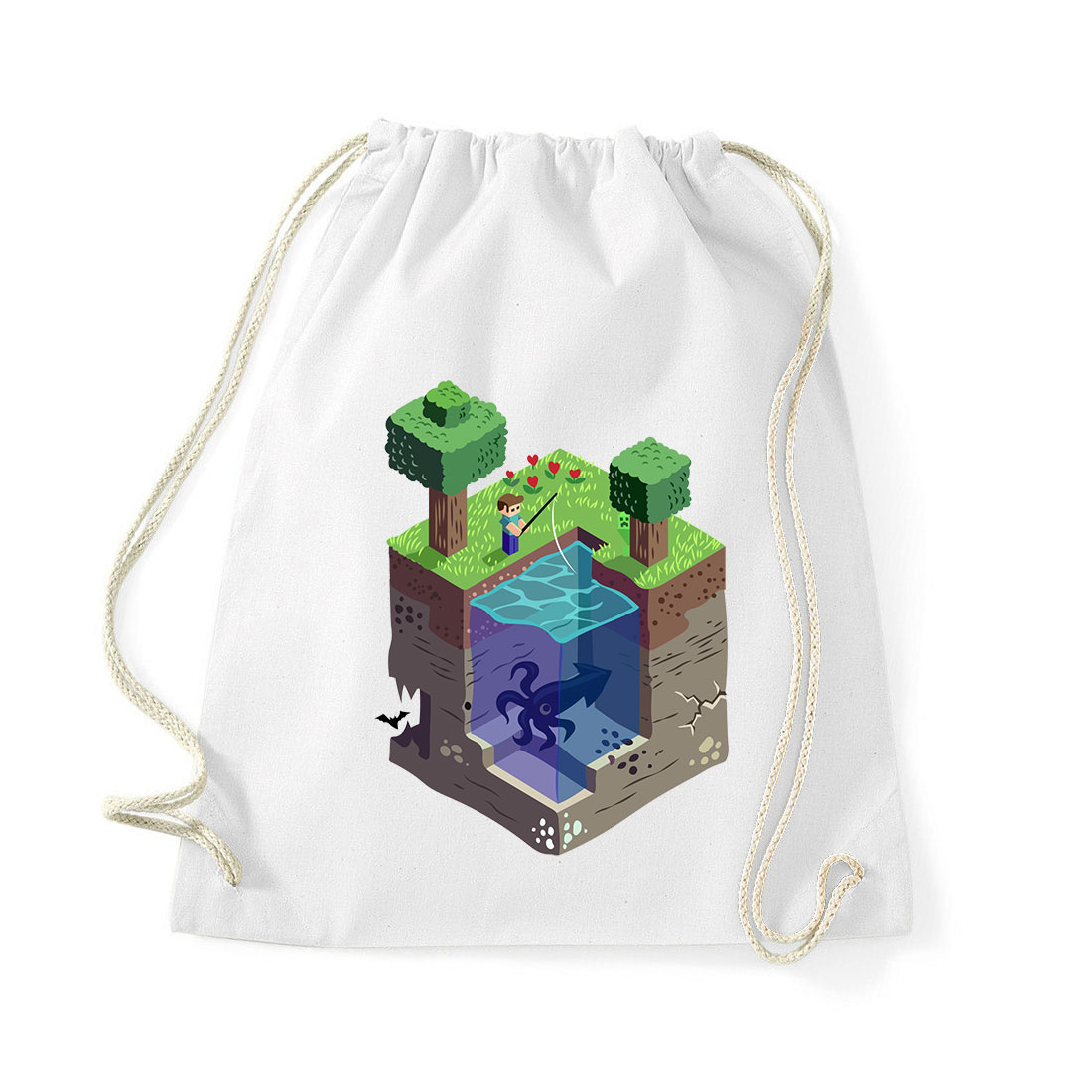 minecraft Fehér Tornazsák