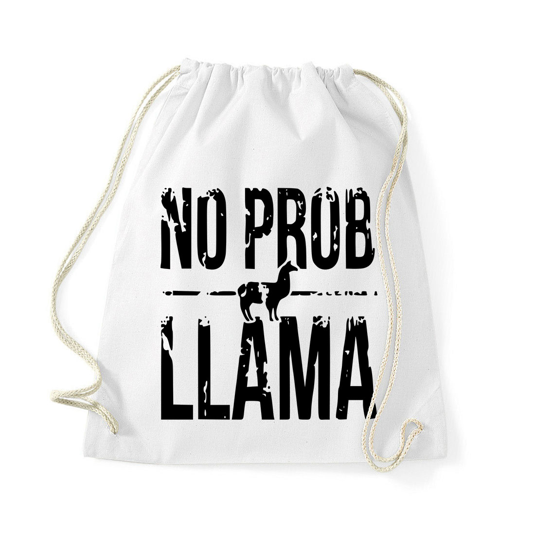 no probllama láma Fehér Tornazsák