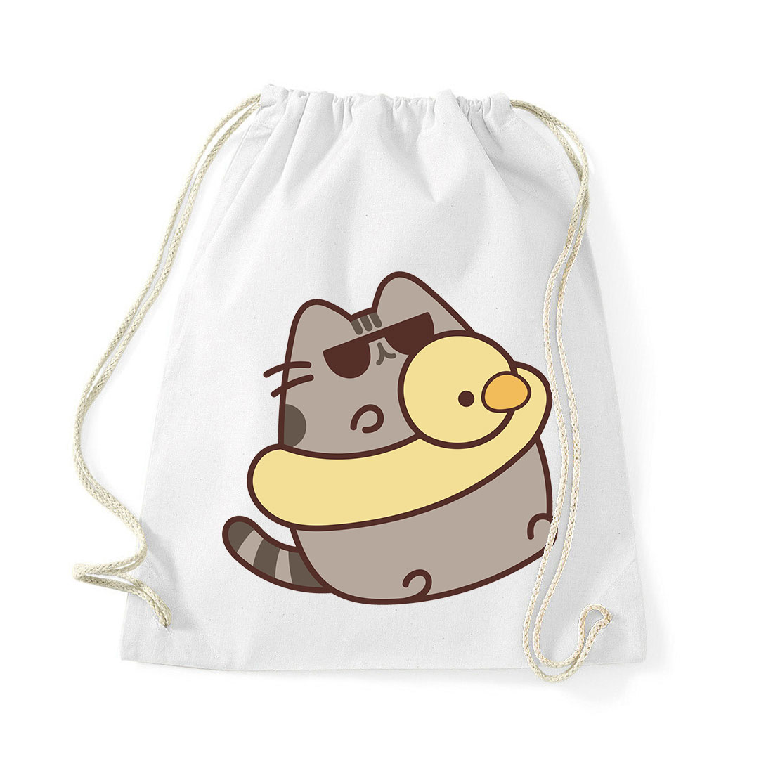 nyár nyaralás szemüveg pusheen macska macskás cica cicás Fehér Tornazsák