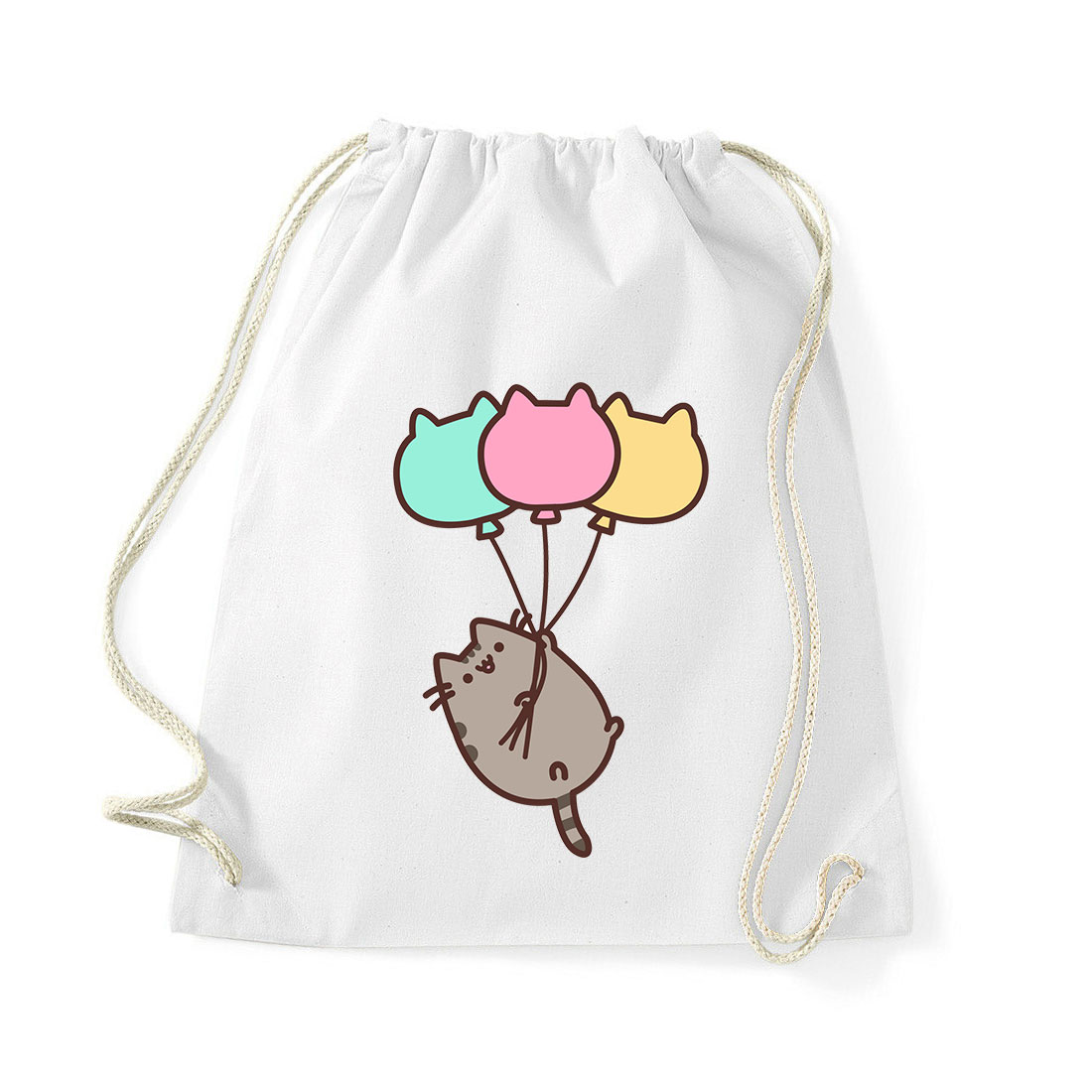 pusheen lufi macska macskás cica cicás Fehér Tornazsák