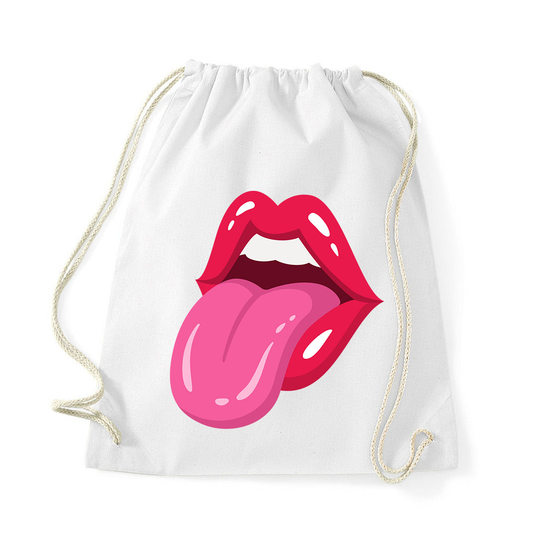 ajak ajkak nyelv lips Fehér Tornazsák