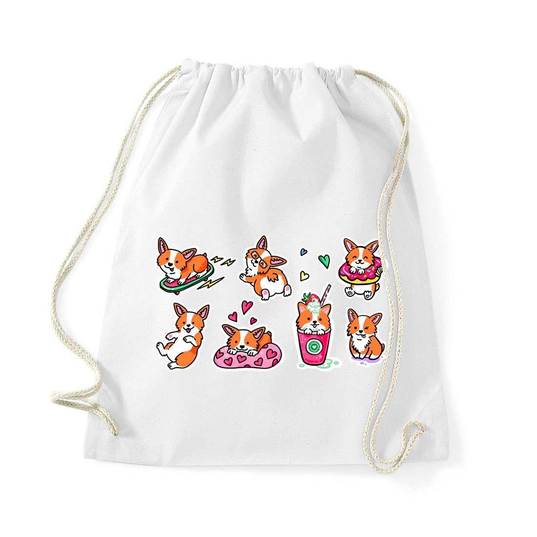 Corgi korgi corgik Fehér Tornazsák
