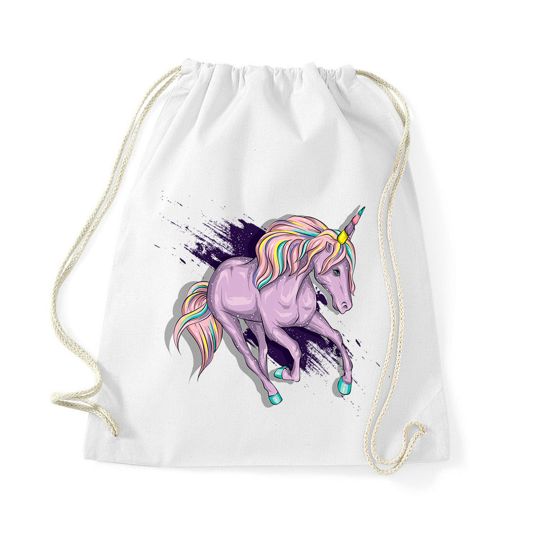 Unikornis unicorn Fehér Tornazsák