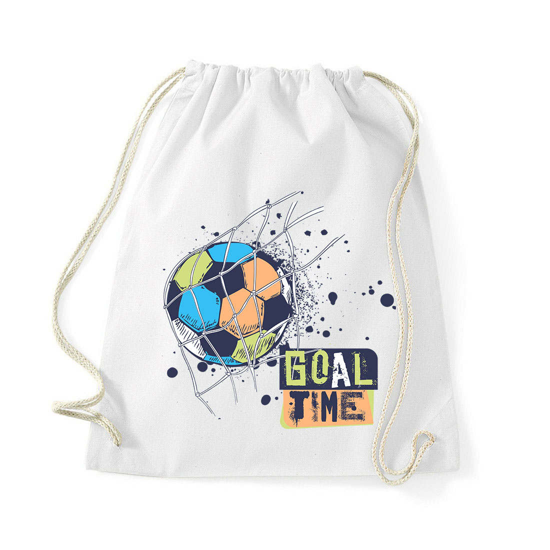 goal time foci gól focilabda Fehér Tornazsák