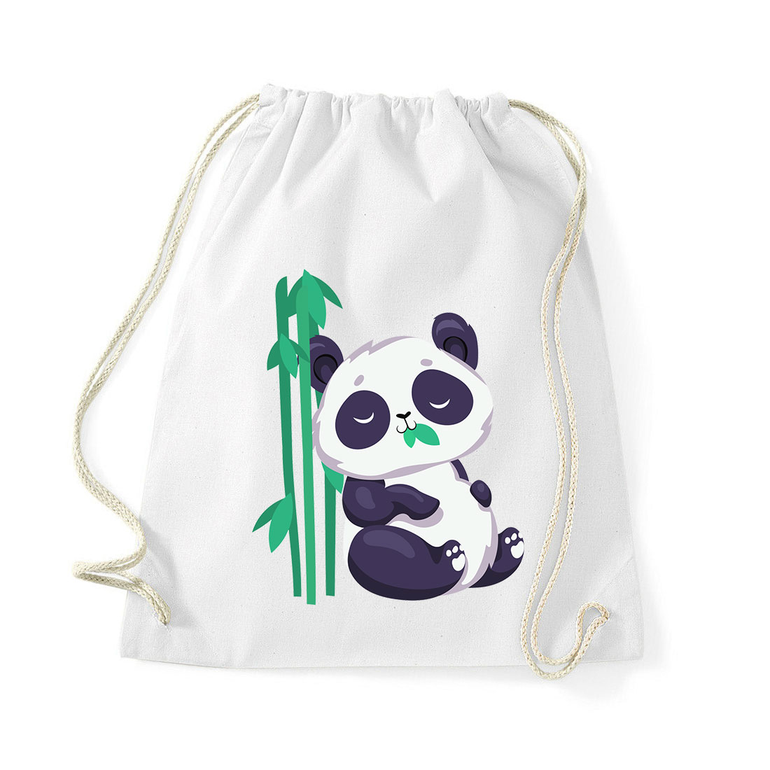 cuki panda pandás bambusz Fehér Tornazsák