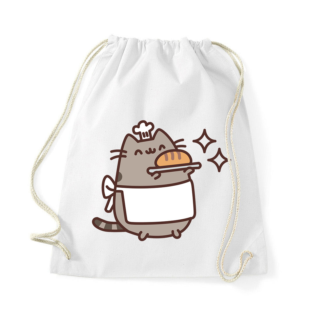pusheen pék macska macskás cica cicás Fehér Tornazsák