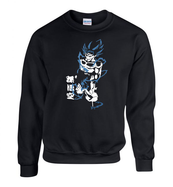 Son Goku Dragon Ball Fekete Férfi Pulóver