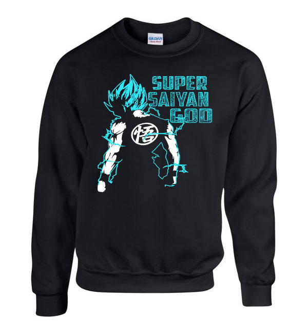 Dragon Ball Son Goku Fekete Férfi Pulóver