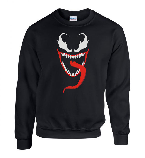 Venom Fekete Férfi Pulóver