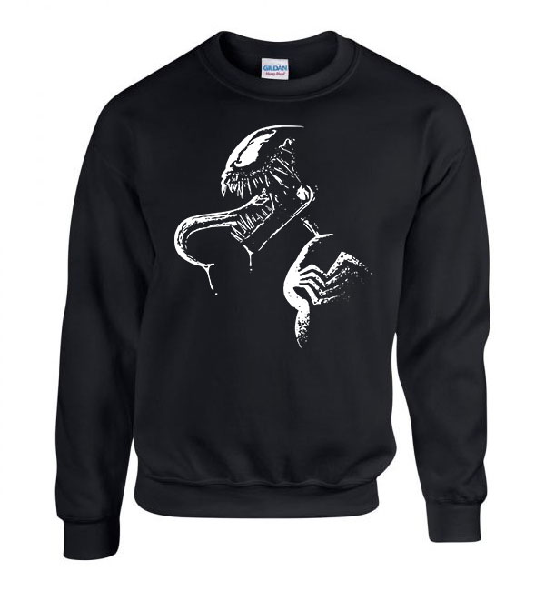 venom Fekete Férfi Pulóver