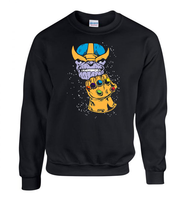 Thanos Fekete Férfi Pulóver