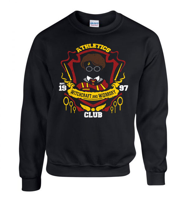 harry potter atlétika atletika Fekete Férfi Pulóver