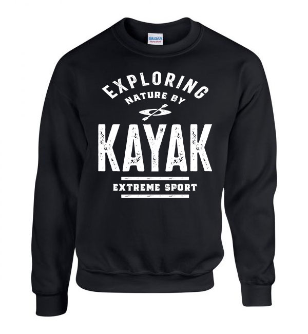 kajak kenu kayak Fekete Férfi Pulóver