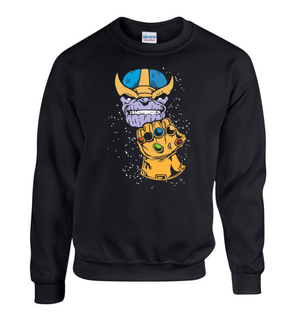avengers bosszúállók thanos Fekete Férfi Pulóver