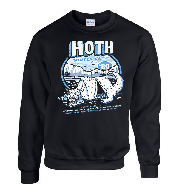 star wars hoth bolygó Fekete Férfi Pulóver