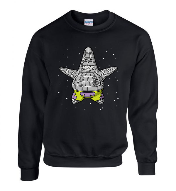 csillag patrik spongya bob Fekete Férfi Pulóver
