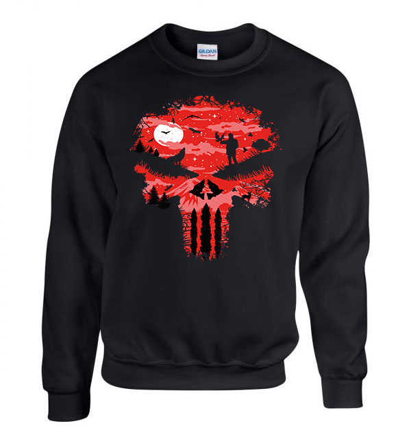 the punisher a megtorló Fekete Férfi Pulóver