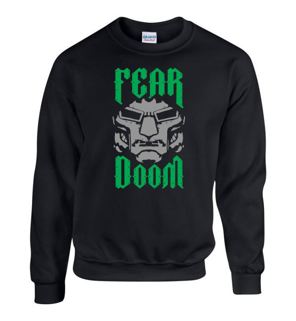 doctor doom Fekete Férfi Pulóver