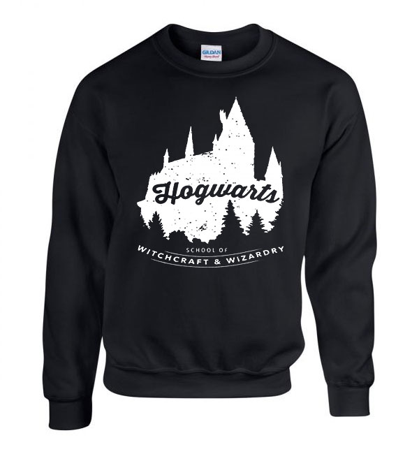 harry potter roxfort hogwarts Fekete Férfi Pulóver