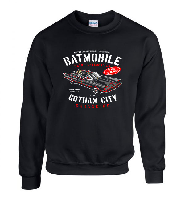 batman batmobile Fekete Férfi Pulóver