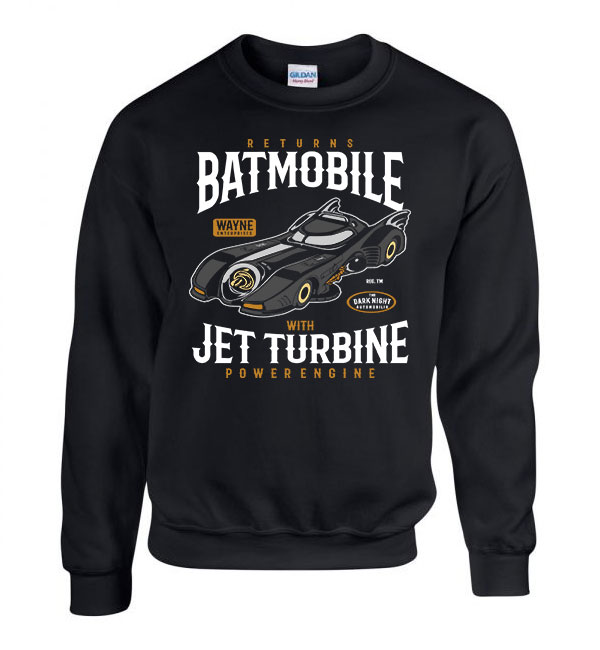 batmobile batman Fekete Férfi Pulóver