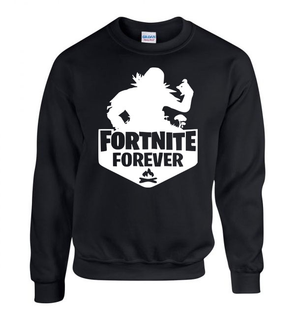 fortnite forever Fekete Férfi Pulóver