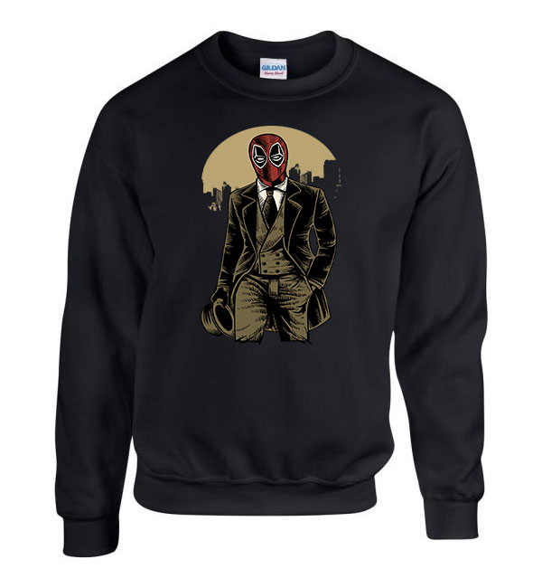 deadpool Fekete Férfi Pulóver