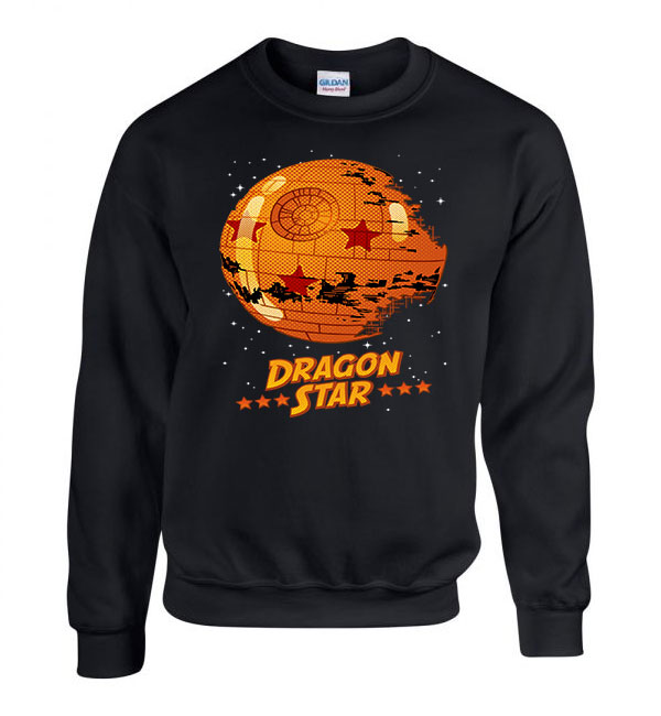 Dragon ball Fekete Férfi Pulóver