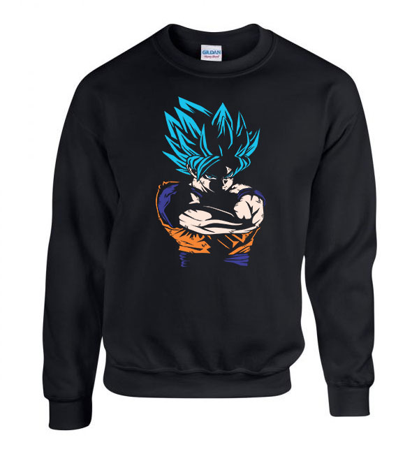 son goku dragon ball Fekete Férfi Pulóver