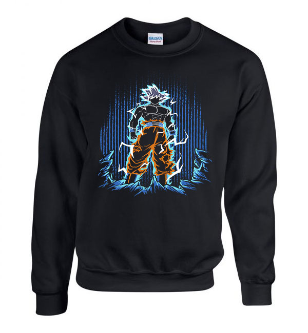 son goku dragon ball Fekete Férfi Pulóver