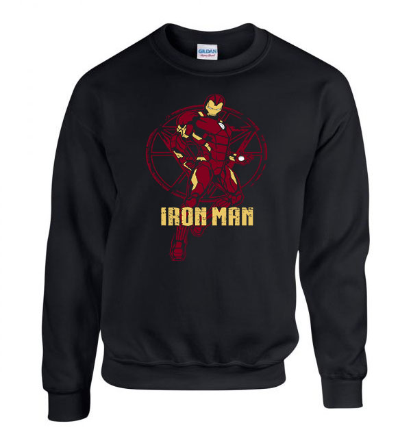 iron man vasember Fekete Férfi Pulóver