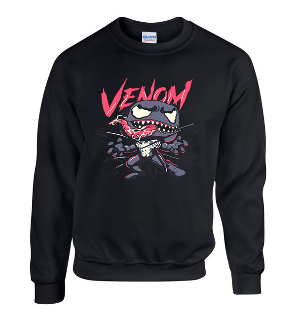 venom méreg Fekete Férfi Pulóver