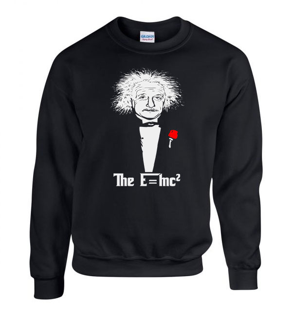 albert einstein Fekete Férfi Pulóver