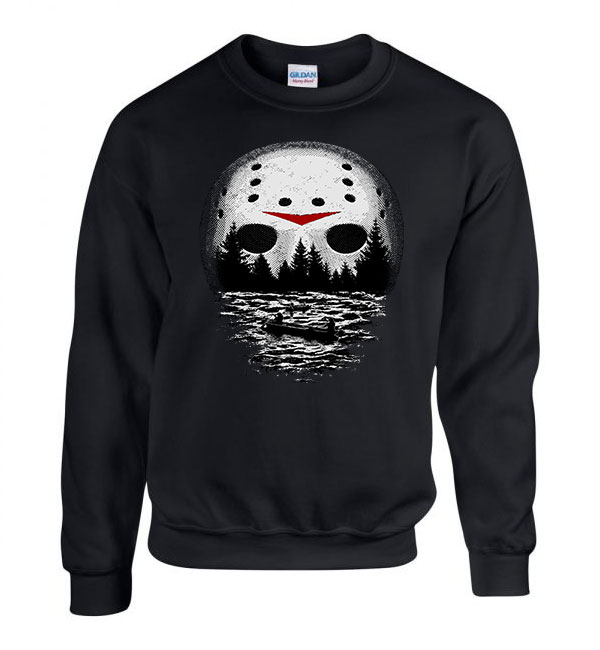 péntek 13 friday 13 jason horror Fekete Férfi Pulóver