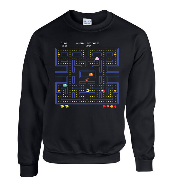 pac man Fekete Férfi Pulóver