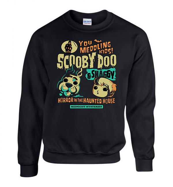 Scooby Doo Fekete Férfi Pulóver