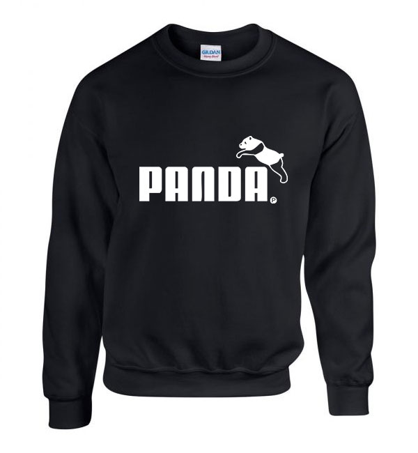 Panda Fekete Férfi Pulóver