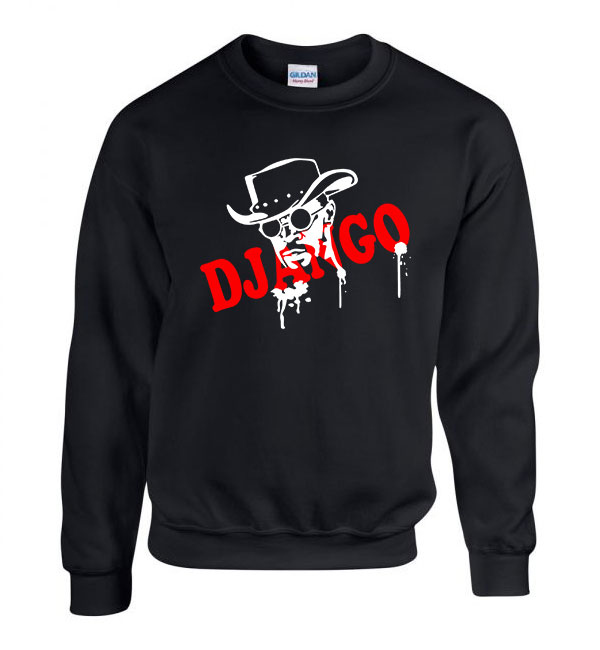 Django Elszabadul Fekete Férfi Pulóver
