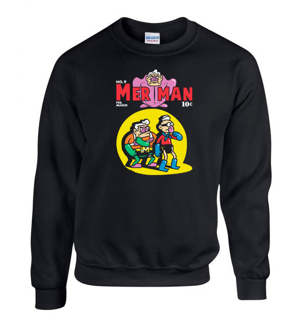 spongya bob erőbenő és kobaka Fekete Férfi Pulóver