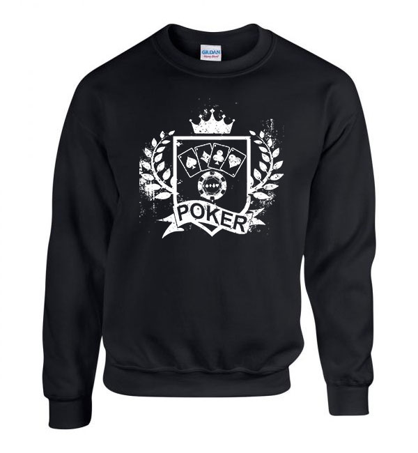 poker Fekete Férfi Pulóver