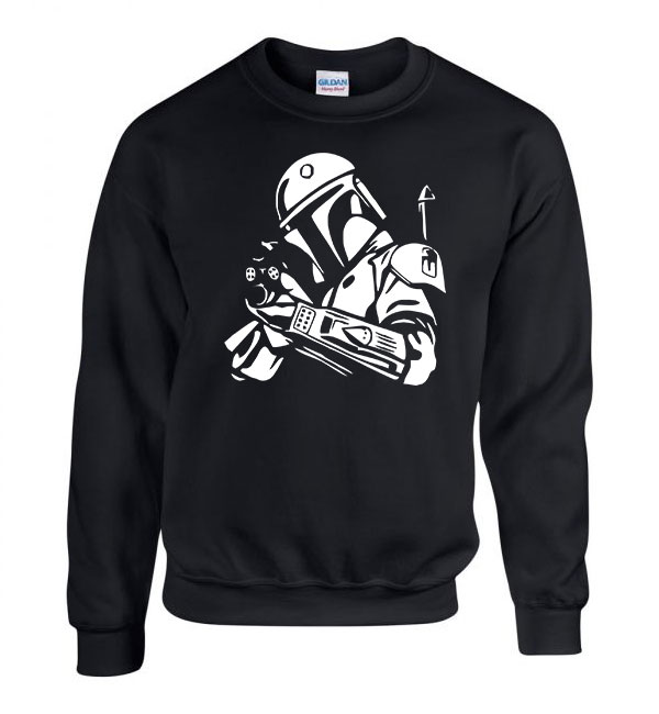 boba fett star wars Fekete Férfi Pulóver