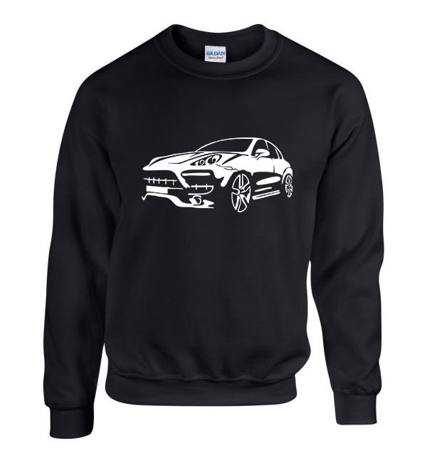 porsche cayenne Fekete Férfi Pulóver