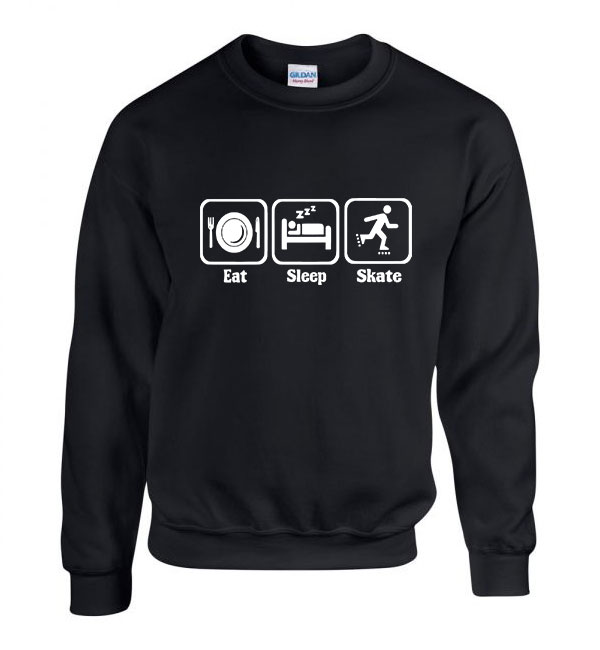 görkorcsolya skate Fekete Férfi Pulóver