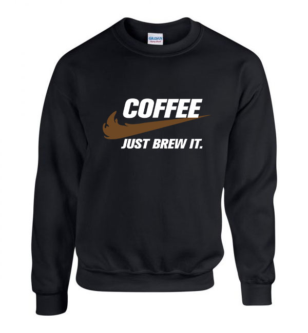 kávé coffee  Fekete Férfi Pulóver
