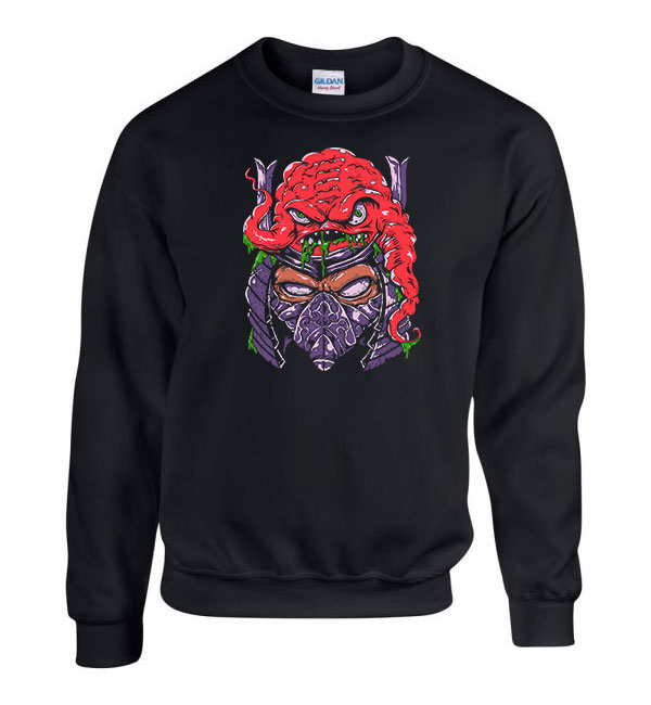 tini ninja teknőcök zúzó shredder Fekete Férfi Pulóver