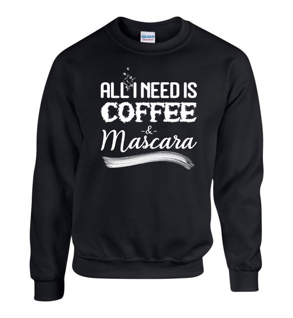 kávé mascara coffee Fekete Férfi Pulóver
